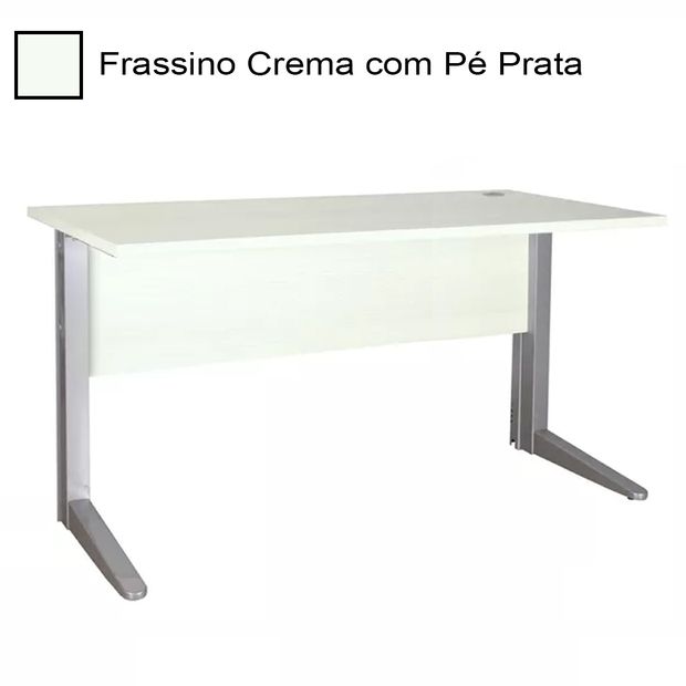 mesa-diretor-sem-gaveta-frassino-crema-com-pe-prata-sm-alfa mesa-diretor-sem-gaveta-frassino-crema-com-pe-prata-sm-alfa