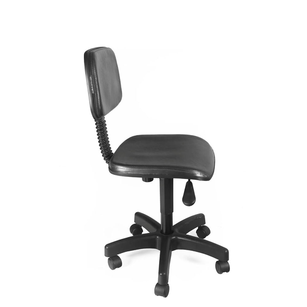 Cadeira-secretaria-giratoria-couro-ecologico-base-preta-sem-braco-Toscana-Preto