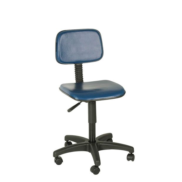 Cadeira-secretaria-giratoria-couro-ecologico-base-preta-sem-braco-Toscana-Preto