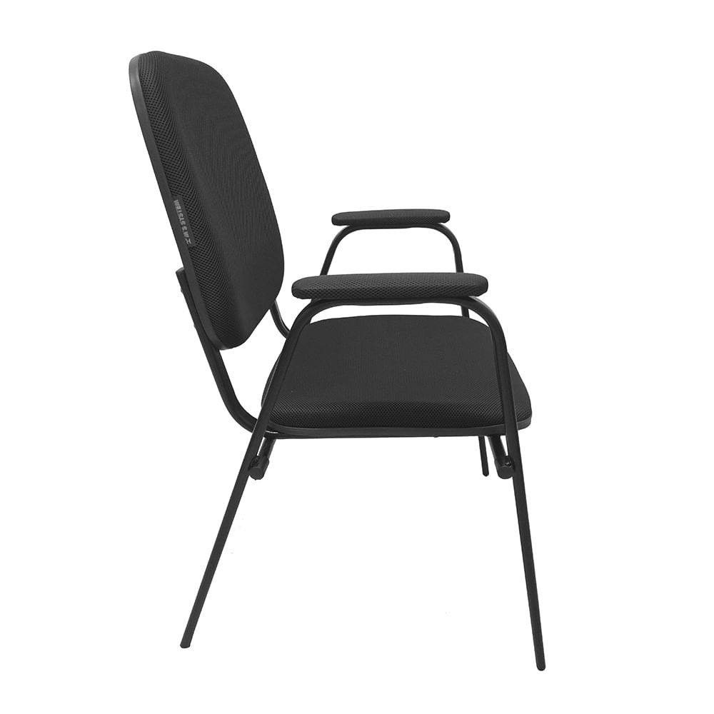 Cadeira-atendimento-com-braco-em-tecido-Super-Light-preta