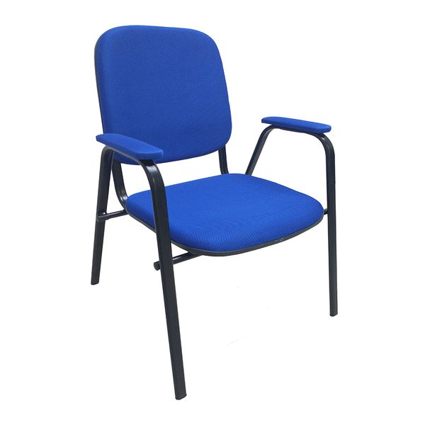 Cadeira-atendimento-com-braco-em-tecido-Super-Light-preta