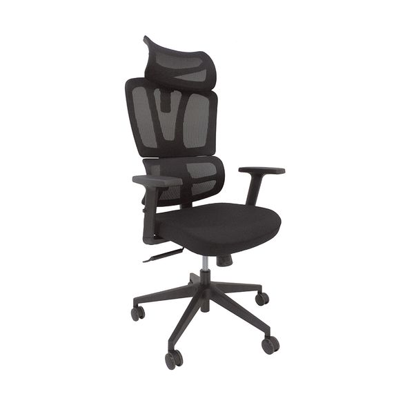 cadeira-presidente-assento-tecido-encosto-tela-apoio-de-cabeca-base-preta-ys-8306ha-foshan